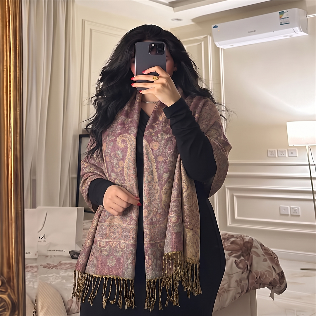 Fashion Paisley Jacquard Tasse - Street Fashion Hijab recension och pris