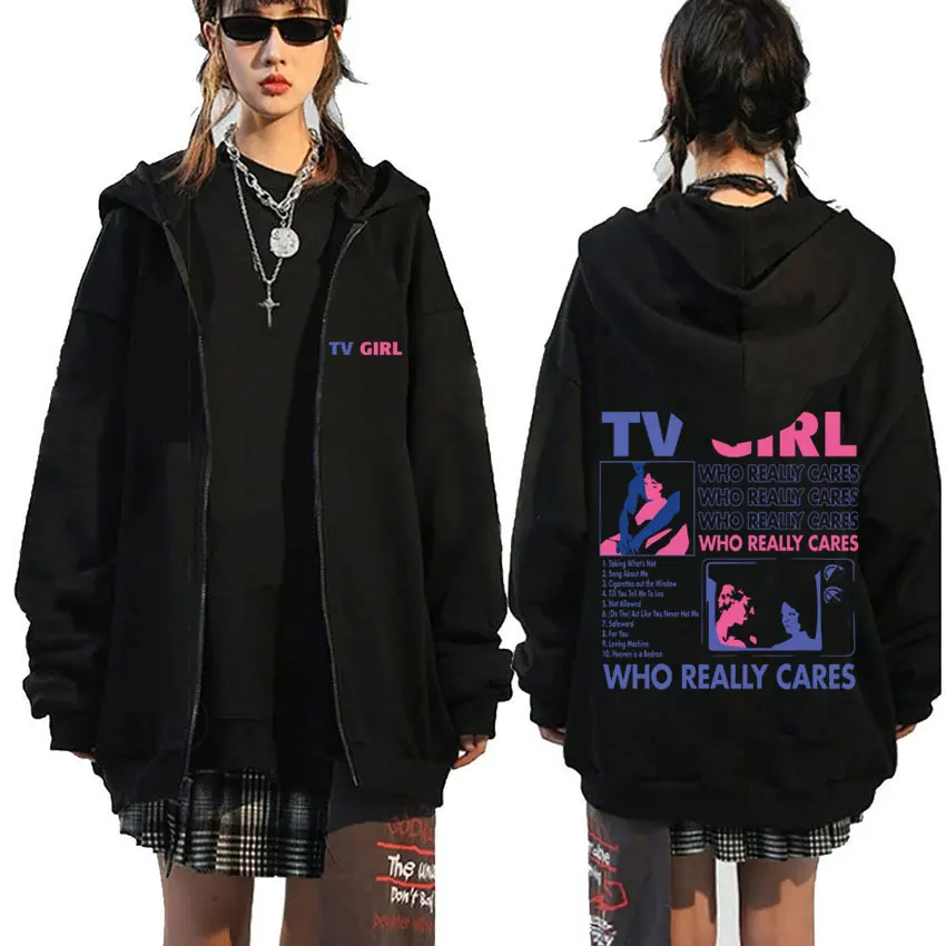 Men Women TV Girl Who Really C - Graphic Hoodie Streetwear recension och pris