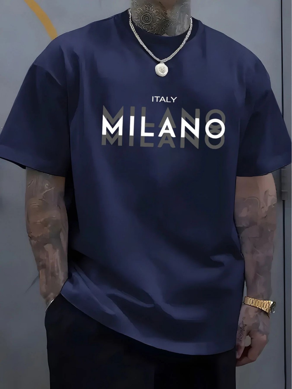 MILANO Letter-print Men Women  - Street Fashion Milano recension och pris