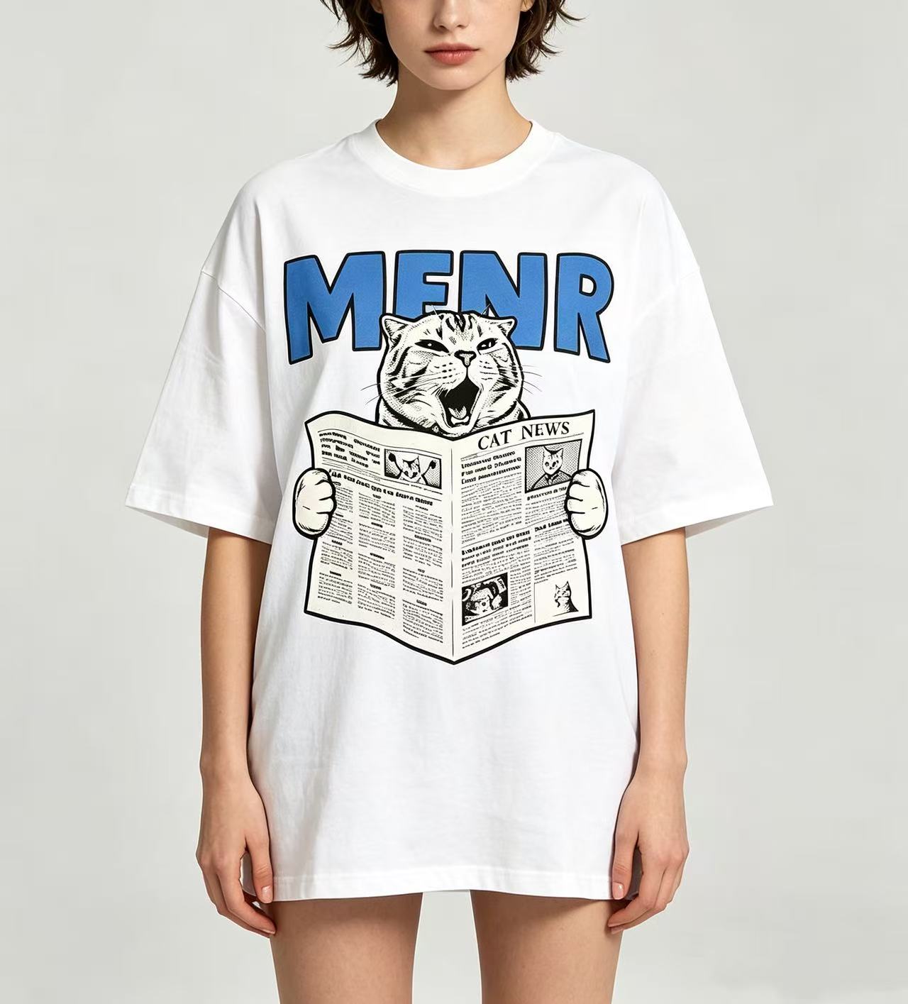 Unisex Funny Cat Reading Newsp - Fashion Street Cat recension och pris