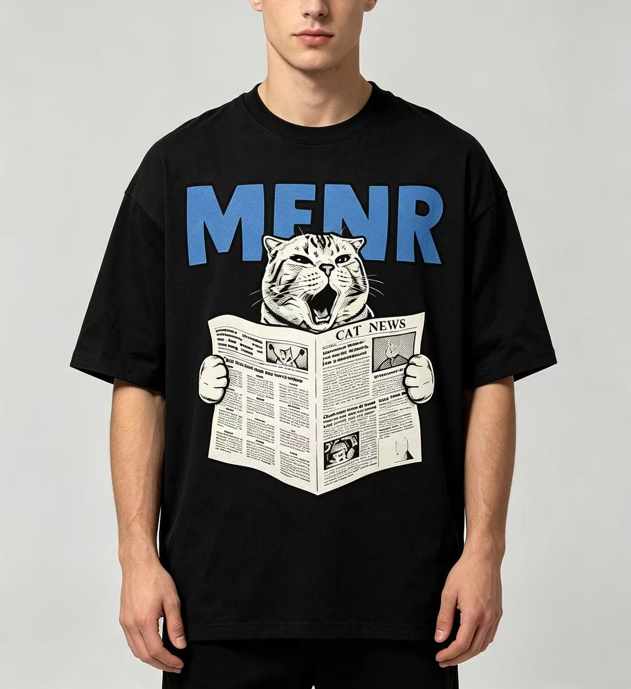 Unisex Funny Cat Reading Newsp - Fashion Street Cat recension och pris